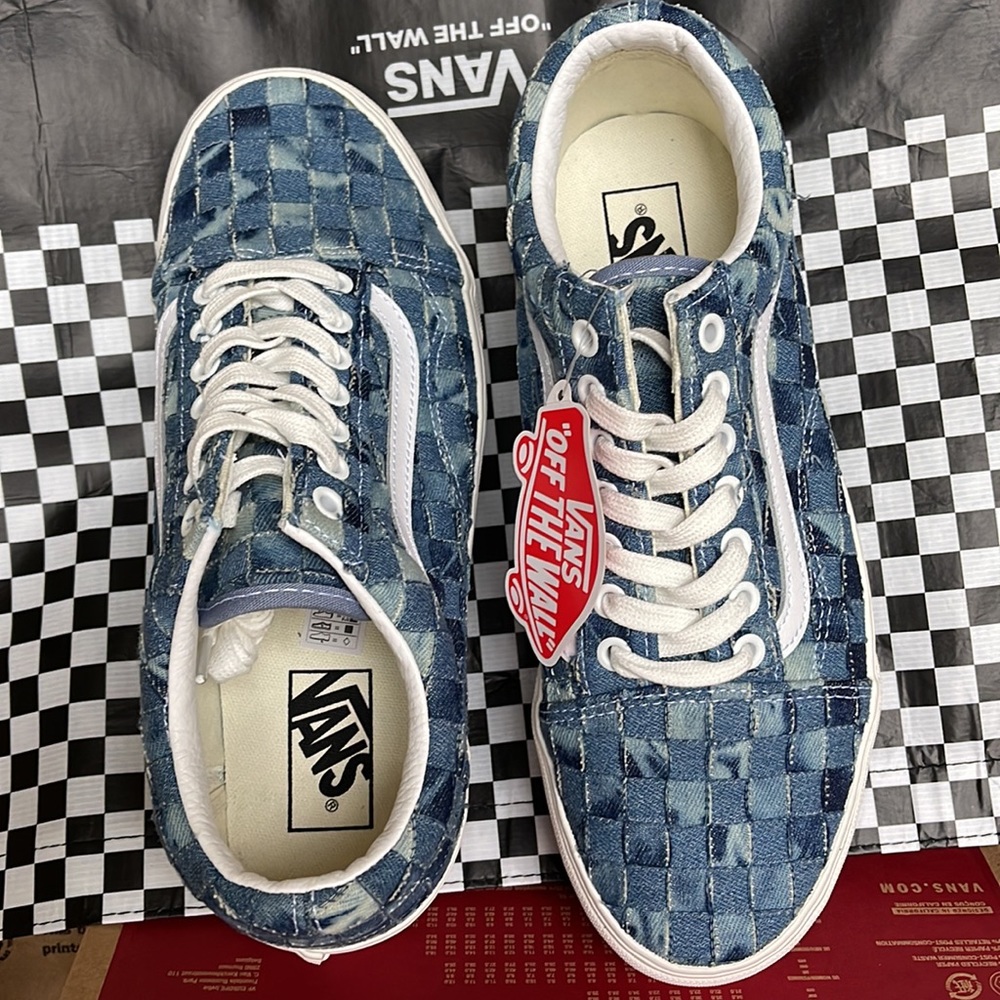 Vans Old Skool Stacked Platforms Woven Denim/Multi WMNS sneakers - Picture 13 of 16